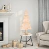 vidaXL Albero di Natale Decorativo in Legno 100 cm Legno Massello Pino