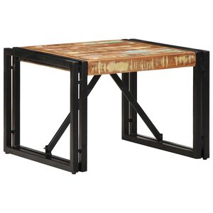 vidaXL Tavolino Salotto Multicolore 50x50x35cm Legno Massello Recupero