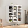 vidaXL Mobile per scarpe Bianco 77,5 x 30 x 83,5 cm Legno multistrato