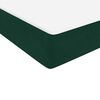 vidaXL Giroletto a Molle con Materasso Verde Scuro 160x210 cm Velluto