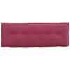 vidaXL Cuscino per Schiena Rosso Vino 140 x 50 cm Tessuto in Cords
