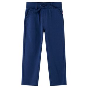 vidaXL Pantaloni per Bambini con Coulisse Blu Marino 92