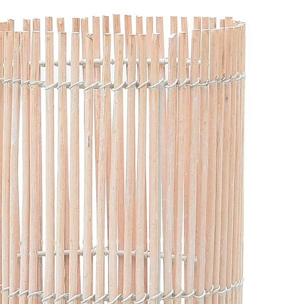 vidaXL Lampada da Pavimento in Salice Bianca 72 cm E27