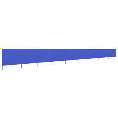 vidaXL Paravento a 9 Pannelli in Tessuto 1200x160 cm Azzurro