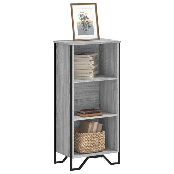 vidaXL Libreria Grigio Sonoma 50x31x106 cm in Legno Multistrato