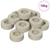 vidaXL Protectori per Gambe di Sedia 18000 pz Trasparente &Oslash; 15 x 16 mm