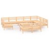 vidaXL Set Salotto da Giardino 11 pz in Legno Massello di Pino