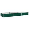 vidaXL Letto rialzato da giardino Verde 240 x 80 x 24 cm