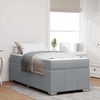vidaXL Struttura del letto Grigio chiaro 90 x 190 cm Tessuto