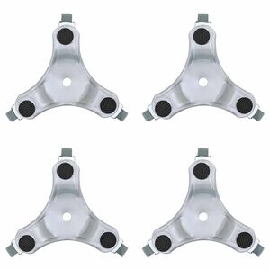 vidaXL Ruote per mobili 4 pz 16x14,5x5,5 cm Acciaio 180 kg