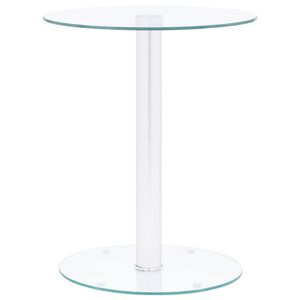 vidaXL Tavolino da Salotto Trasparente 40 cm in Vetro Temperato