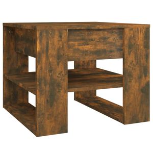 vidaXL Tavolino da Salotto Rovere Fumo 55,5x55x45 cm Legno Multistrato