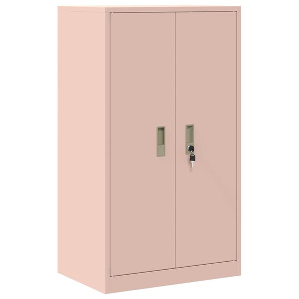 vidaXL Armadio Rosa 60 x 40 x 90 cm Acciaio laminato a freddo