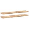vidaXL Mensole da Parete 2 pz 160x30x4 cm Legno Acacia Non Trattato