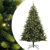 vidaXL Albero di Natale Artificiale a Cerniera con 300 LED Verde
