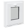 vidaXL Colore interno della finestra del seminterrato Bianco RISOR