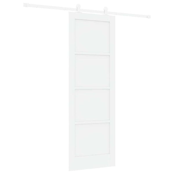 vidaXL Porta scorrevole ORKDAL Bianco 73,5 x 211 cm Pino massello