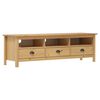 vidaXL Mobile Porta TV Hill Marrone ambra 158x40x47cm Legno Pino