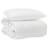 vidaXL Duvet per Tutte le Stagioni con cuscino 2 pz Bianco Microfibra