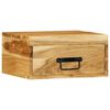 vidaXL Comodini da Parete 2pz in Legno Massello di Acacia
