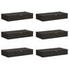 vidaXL Scatola di Stoccaggio 6 pcs Antracite 90 x 48 x 15 cm