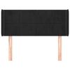 vidaXL Testiera ad Orecchio Nera 103x16x78/88 cm in Velluto