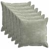 vidaXL Federa 6 pz HOUTEN Verde 55 x 55 cm Tessuto Chenille