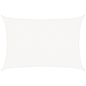 vidaXL Vela Parasole 160 g/m&sup2; Bianca 5x7 m in HDPE