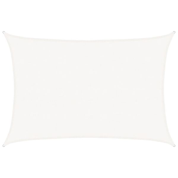 vidaXL Vela Parasole 160 g/m&sup2; Bianca 5x7 m in HDPE