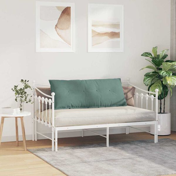 vidaXL Cuscino per Schiena Verde Mare 120 x 50 cm Tessuto in Cords