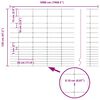 vidaXL Recinzione da campo Argento 50 x 1,2 m Acciaio zincato