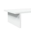 vidaXL Supporto per Monitor Bianco 100x27x15 cm Legno Massello di Pino