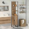 vidaXL Mobile da Bagno con porta rovere artigianale 33 x 33 x 185,5 cm