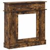 vidaXL Cornice per camino Rovere Fumo 102 x 26 x 100 cm