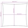 vidaXL Parasole a Vela in Tela Oxford Quadrato 3,6x3,6 m Beige