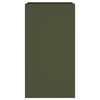 vidaXL Fioriera Verde Oliva 42x38x75 cm in Acciaio