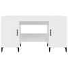 vidaXL Scrivania Bianco Lucido 140x50x75 cm in Legno Multistrato