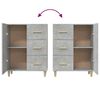 vidaXL Credenza Grigio Cemento 69,5x34x90 cm in Legno Multistrato