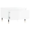 vidaXL Tavolini Salotto 2pz Bianco Lucido 50x46x35cm Legno Multistrato