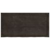 vidaXL Ripiano Marrone Scuro 120x60x(2-4) cm Massello Rovere Trattato