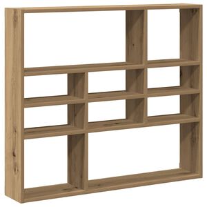 vidaXL Scaffale a Parete Rovere Artigianale 90x16x78 cm Truciolato