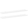vidaXL Mensole con Sporgenza 2 pz Bianche 80x9x3 cm MDF