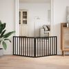 vidaXL Cancelletto per cani pieghevole 2 pannelli nero 160 cm in legno di pioppo