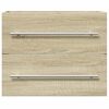 vidaXL Mobile Lavabo Rovere Sonoma 60x38,5x48 cm in Legno Multistrato