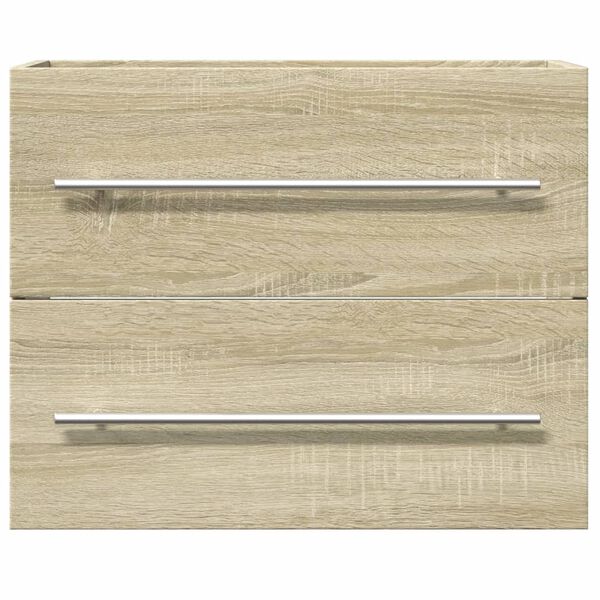 vidaXL Mobile Lavabo Rovere Sonoma 60x38,5x48 cm in Legno Multistrato