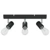 vidaXL Faretto da soffitto Nero 38 x 6,5 x 11,5 cm Metallo