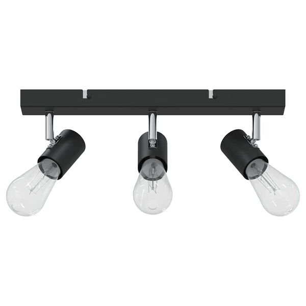 vidaXL Faretto da soffitto Nero 38 x 6,5 x 11,5 cm Metallo
