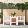 vidaXL Sedie da Giardino 2pz Bianche 61,5x53x71cm Legno Massello Pino