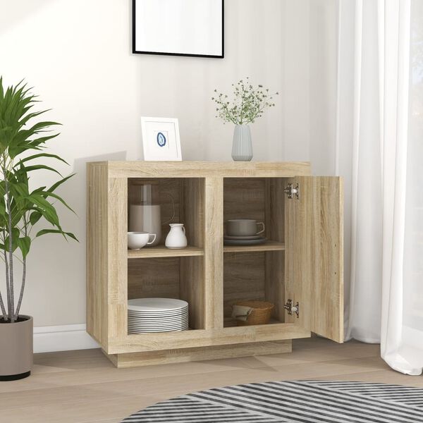vidaXL Credenza Rovere Sonoma 80x40x75 cm