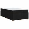 vidaXL Struttura del letto con materasso Nero 120 x 190 cm Tessuto